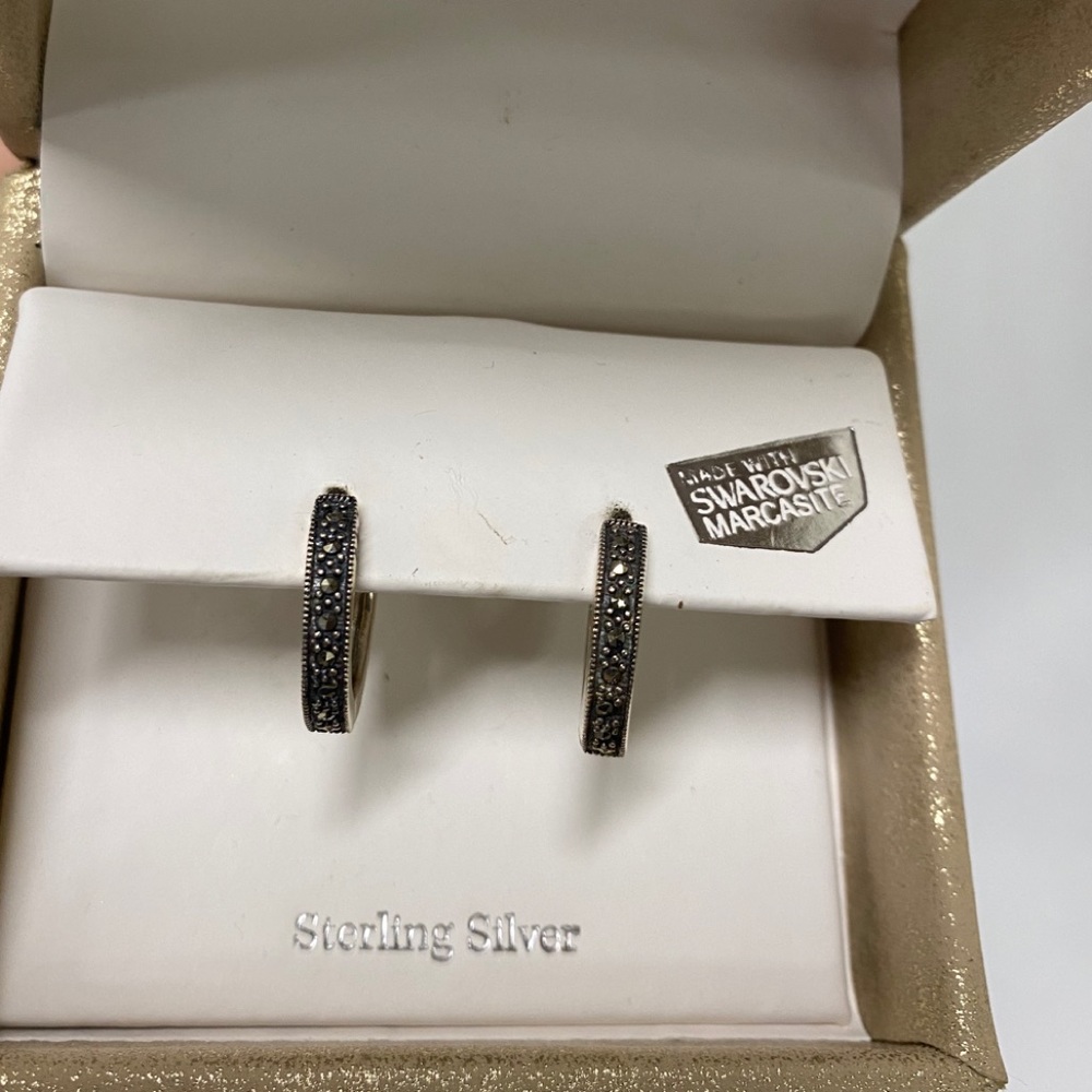 Kanishka Sterling Silver Hoops